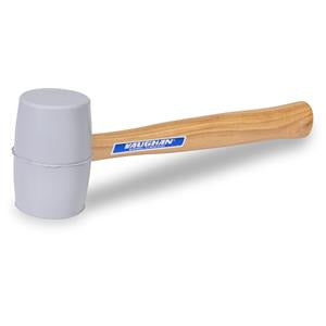 VAUGHAN 43416 20 oz White Non-Marring Solid Rubber Mallet VN57432