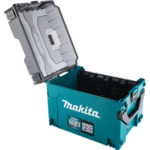 Makita BCC01 Feature Shot (empty lid open)
