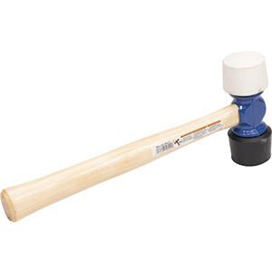 VAUGHAN 43247 24 oz Soft Face Rubber Mallet with White & Black Tips VN19510