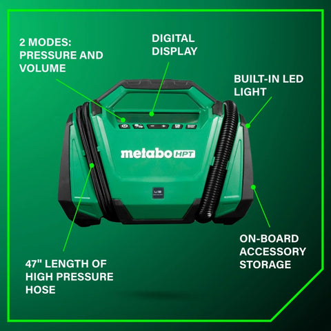 Metabo HPT UP18DAQ4M 18V Cordless Air Inflator (Tool Body Only)
