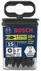 BOSCH ITPH2215 15 pc. Impact Tough™ 2 In. Phillips® #2 Power Bits