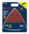 BOSCH SDTR122C 25 pc. 3-3/4 In. 120 Grit Detail Sanding Sheets for Wood