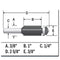 BOSCH 85268MC 3/8 In. x 1 In. Carbide-Tipped Double-Flute Flush Trim Router Bit