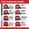 Milwaukee 48-22-6616 16 ft. Compact Tape Measure