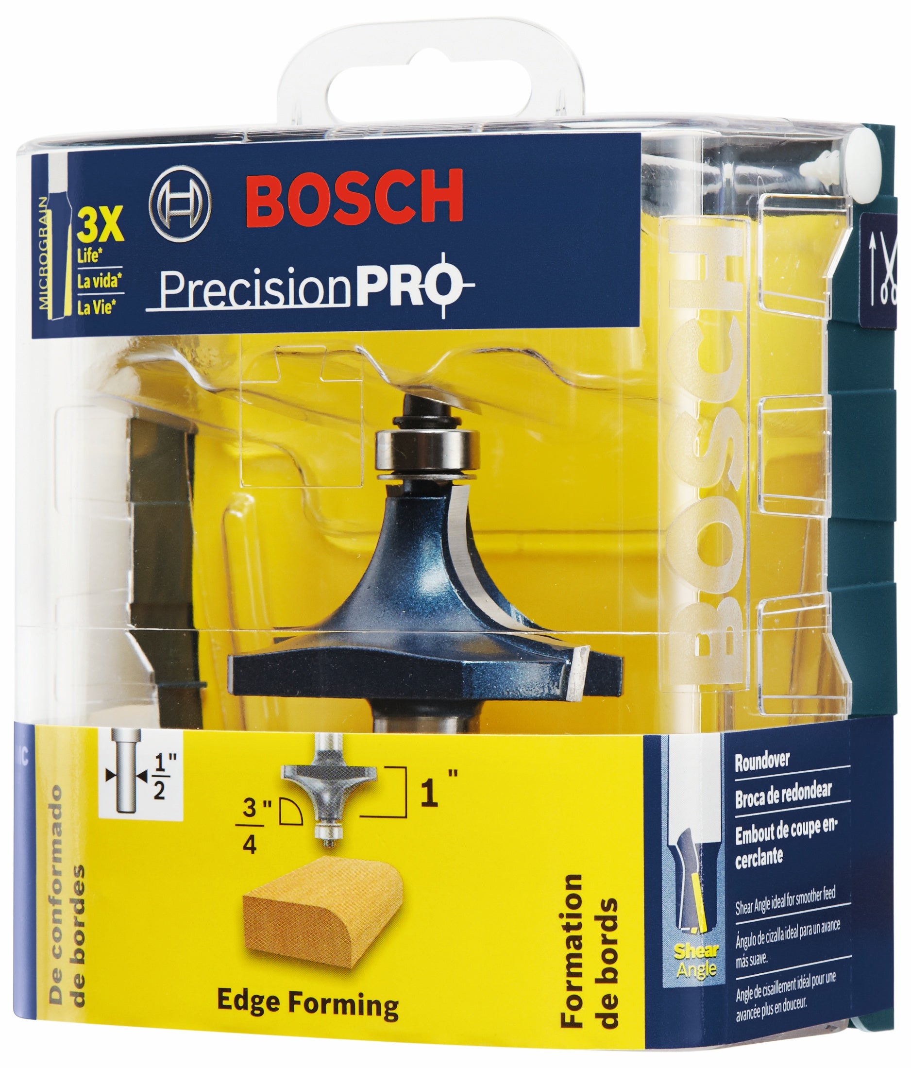 BOSCH 85434MC 3/4 In. x 1 In. Carbide-Tipped Roundover Router Bit – Way ...