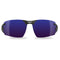 Edge Eyewear TSLAP218 - Safety Glasses - Salita - Black Frame / Polarized Aqua Precision Blue Mirror Lens