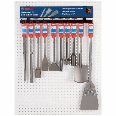 BOSCH HS1910 3 In. x 12 In. Scaling Chisel SDS-max® Hammer Steel
