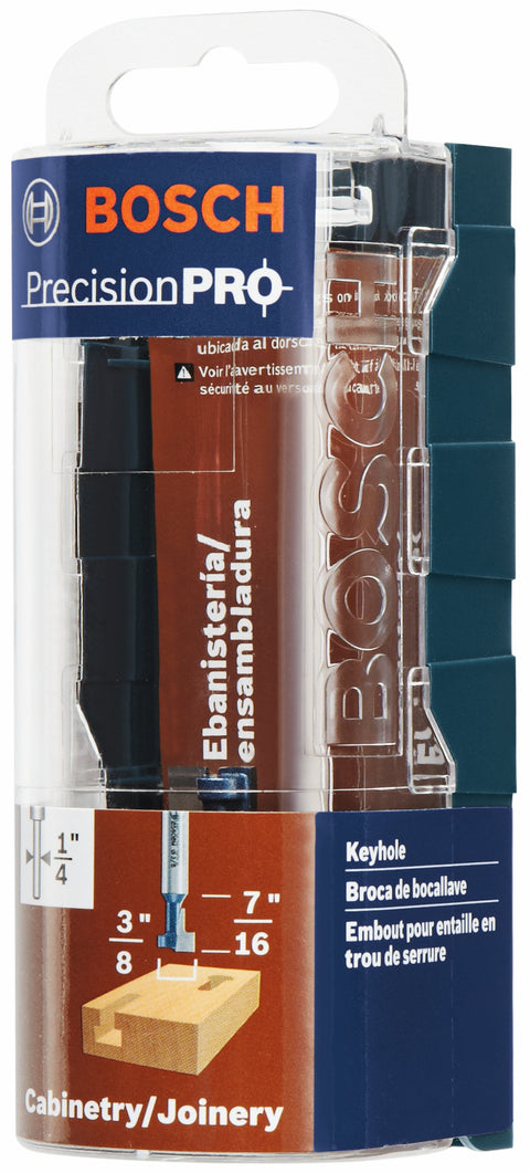 BOSCH 85608MC 3/8 In. Carbide-Tipped Keyhole Router Bit