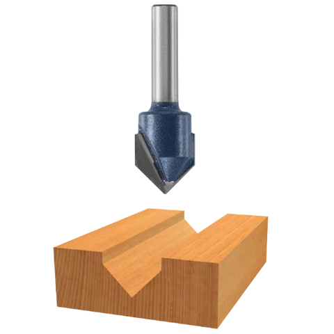 BOSCH 85219MC 90° x 9/16 In. Carbide Tipped V-Groove Bit (Router Bit)