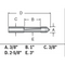BOSCH 85245SMC 3/8 In. x 1 In. Carbide-Tipped Single-Flute Shear Angle Pilot Panel Router Bit