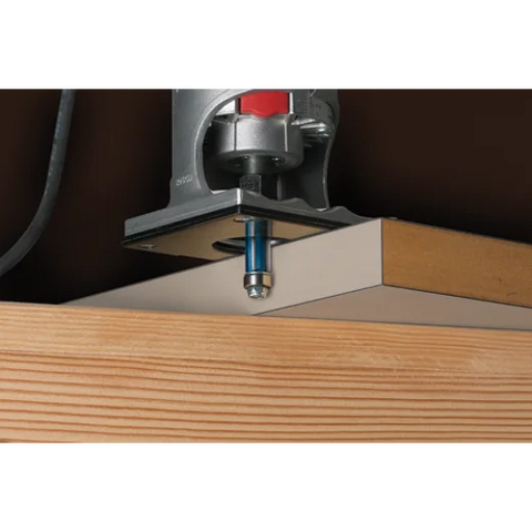 BOSCH 85245SMC 3/8 In. x 1 In. Carbide-Tipped Single-Flute Shear Angle Pilot Panel Router Bit