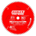 Diablo D0770FA 7-1/4 in. x 70 Tooth Steel Demon Carbide-Tipped Saw Blade for Metal