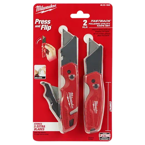 Milwaukee 48-22-1503 FASTBACK™ Folding Utility Knife Set