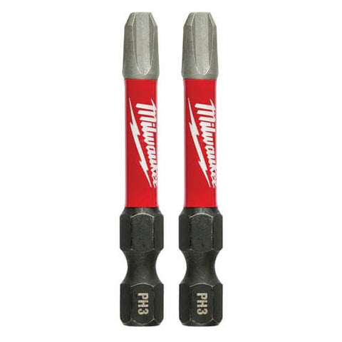 Milwaukee 48-32-4963 2PK 2" SHOCKWAVE™ Impact Phillips Bits PH3