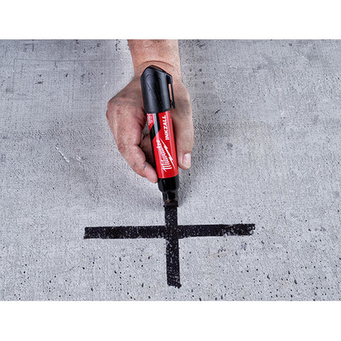 Milwaukee 48-22-3265 INKZALL (12) Extra Large Chisel Tip Black Marker