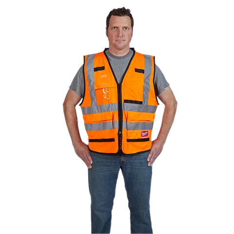 Milwaukee Class 2 High Visibility Orange Performance Safety Vest