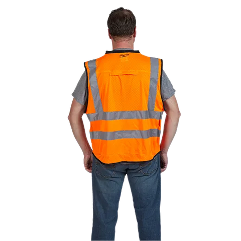 Milwaukee Class 2 High Visibility Orange Performance Safety Vest