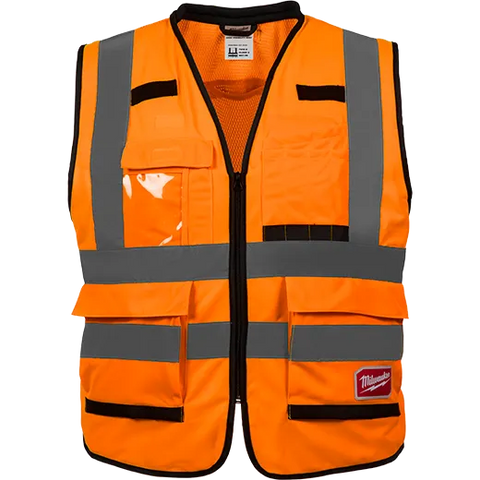Milwaukee Class 2 High Visibility Orange Performance Safety Vest