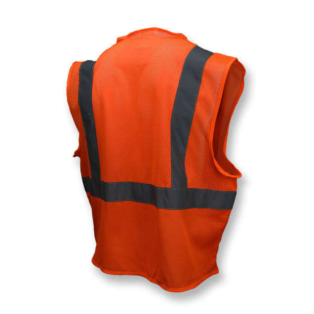 Radians SV2ZOM Economy Type R Class 2 Mesh Orange Safety Vest with Zip ...