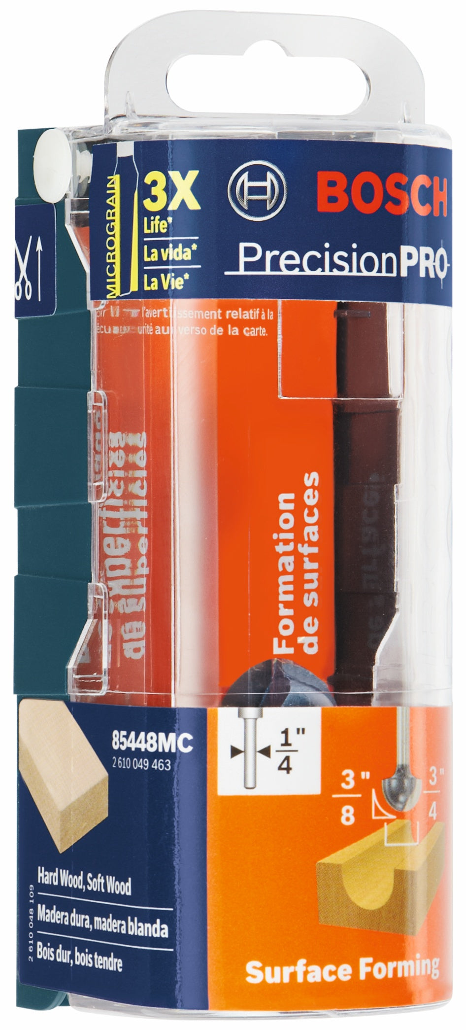 BOSCH 85448MC 3/8 In. x 3/4 In. Carbide-Tipped Core Box Router Bit ...