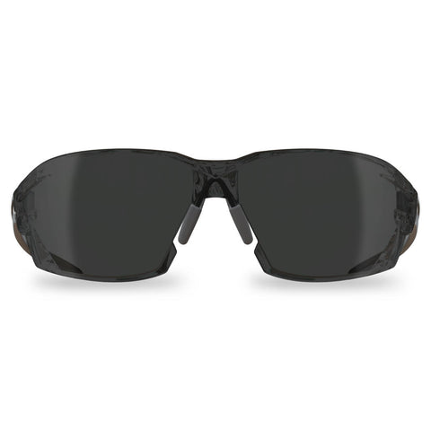Edge Eyewear XV416 - Safety Glasses - Nevosa - Black Frame / Smoke Lens