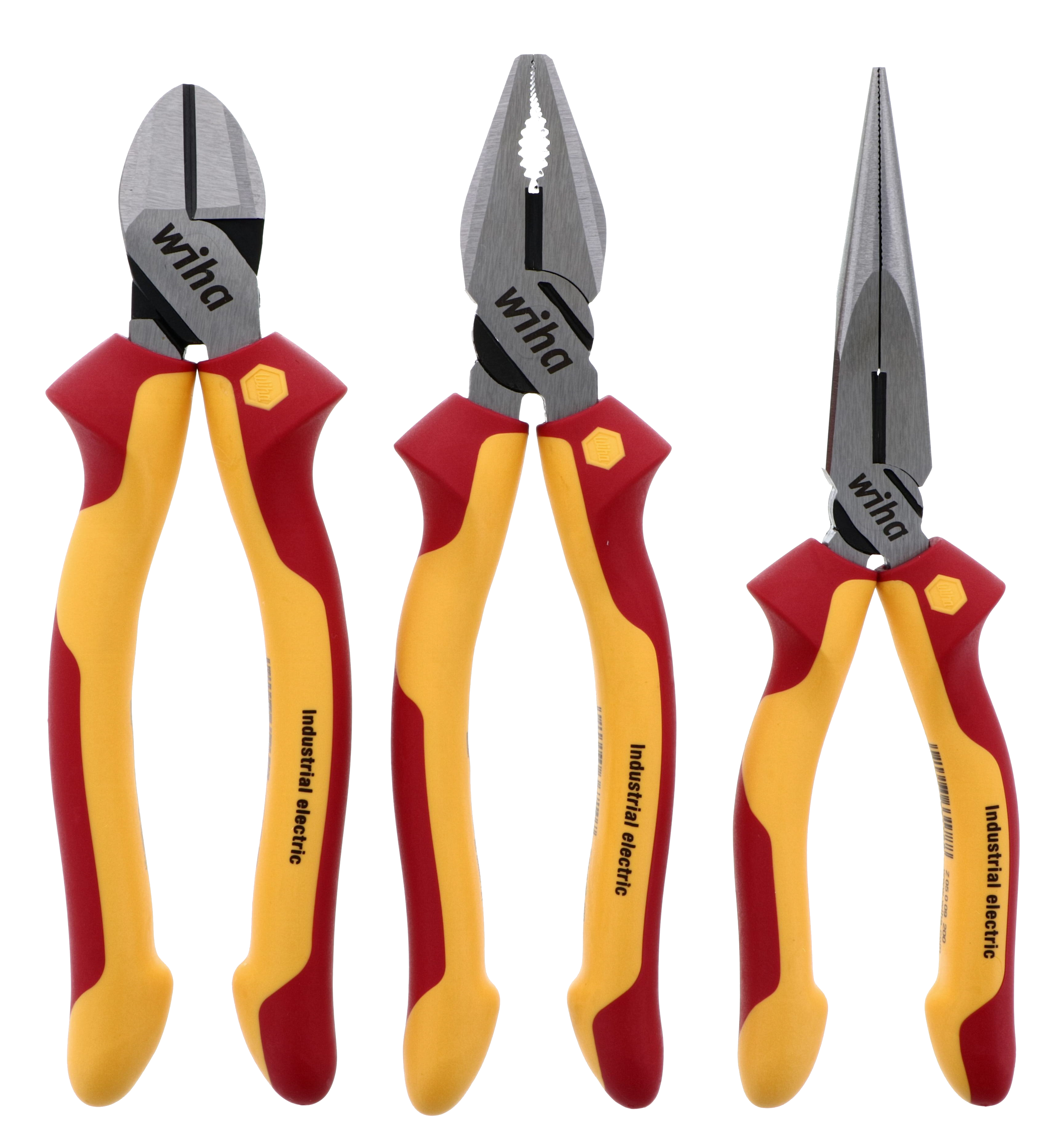 Wiha 32981 3 Piece Insulated Industrial Pliers-Cutters Set – Way