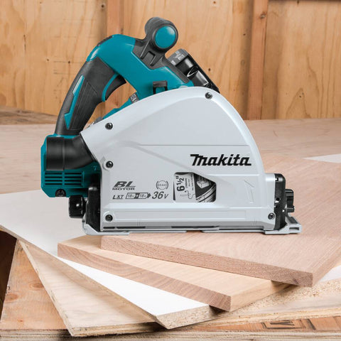 Makita XPS01PTJ 5.0Ah 18V X2 LXT Lithium-Ion (36V) Brushless Cordless 6-1/2" Plunge Circular Saw Kit