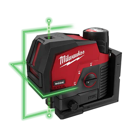 milwaukee 3622-20 M12™ Green Cross Line and Plumb Points Laser