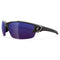 Edge Eyewear TSDKAP218-G2 - Safety Glasses - Khor G2 - Black Frame / Polarized Aqua Precision Blue Mirror Lens