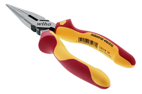 Wiha 32926 Insulated Industrial Long Nose Pliers 6.3"