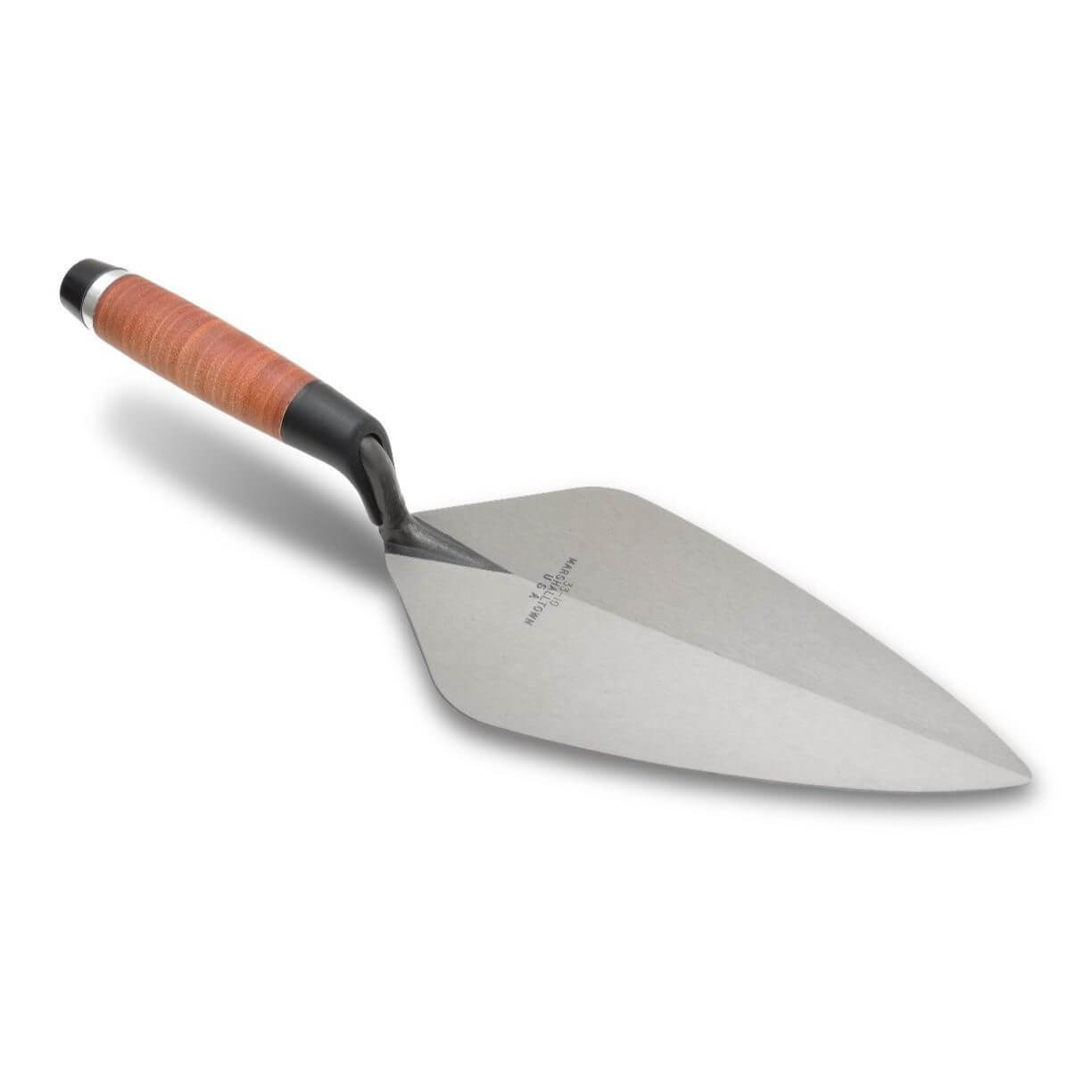 Marshalltown 10171 9" Brick Trowel London Pattern Leather Handle Way Source