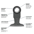 2-1/2 in. Starlock Bi-Metal Plunge Cut Blade, Bosch - Hartman 2-1/2 in. Starlock Bi-Metal Plunge Cut Blade, Bosch - Hartman